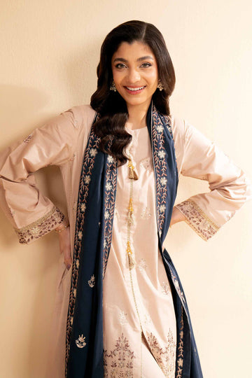 Nishat Linen 3 Piece - Dyed Embroidered Suit - 42501354 Online Shopping